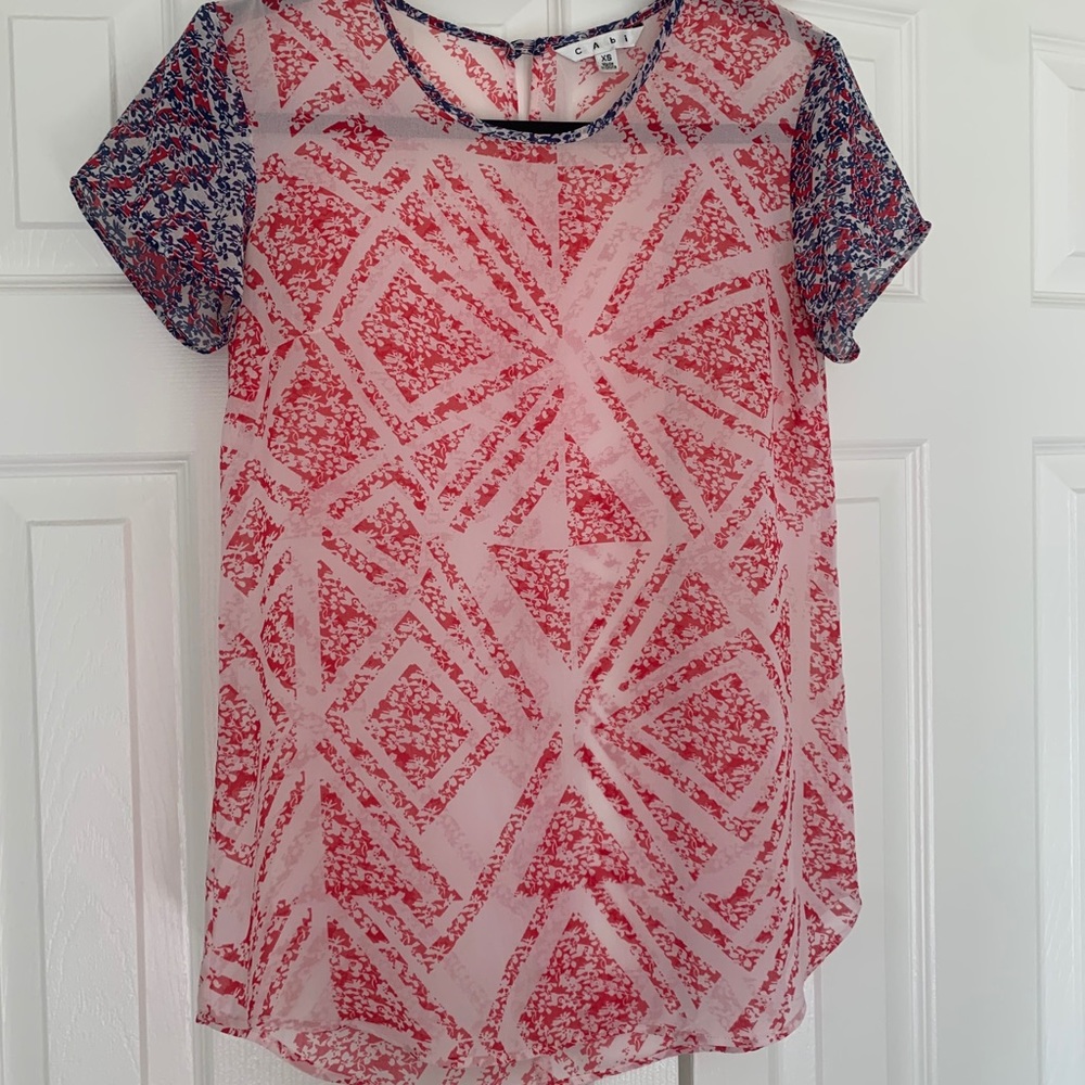 CAbi sheer tee shirt